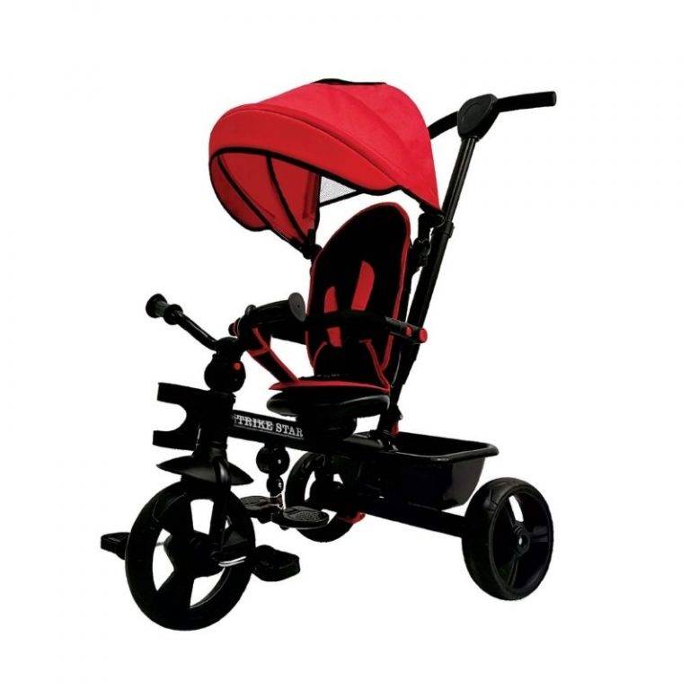 3 in 1 TRIKE STAR TRICYCLE 363 FOR KIDS RED